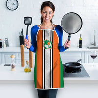 Ivory Coast National Football Apron Les Elephants-Striped Sport Style - Wonder Print Shop