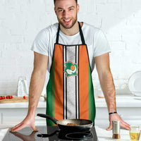 Ivory Coast National Football Apron Les Elephants-Striped Sport Style - Wonder Print Shop