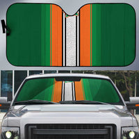 Ivory Coast National Football Auto Sun Shade Les Elephants-Striped Sport Style - Wonder Print Shop