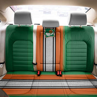 Ivory Coast National Football Back Car Seat Cover Les Elephants-Striped Sport Style - Wonder Print Shop
