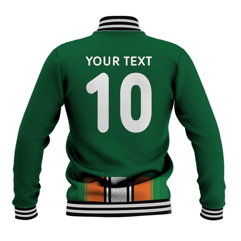 Custom Ivory Coast National Football Baseball Jacket Les Elephants-Striped Sport Style - Wonder Print Shop