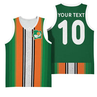 Custom Ivory Coast National Football Basketball Jersey Les Elephants-Striped Sport Style - Wonder Print Shop