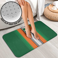 Ivory Coast National Football Bathroom Set Les Elephants-Striped Sport Style - Wonder Print Shop