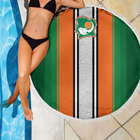 Ivory Coast National Football Beach Blanket Les Elephants-Striped Sport Style - Wonder Print Shop
