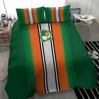 Ivory Coast National Football Bedding Set Les Elephants-Striped Sport Style - Wonder Print Shop