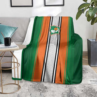 Ivory Coast National Football Blanket Les Elephants-Striped Sport Style - Wonder Print Shop
