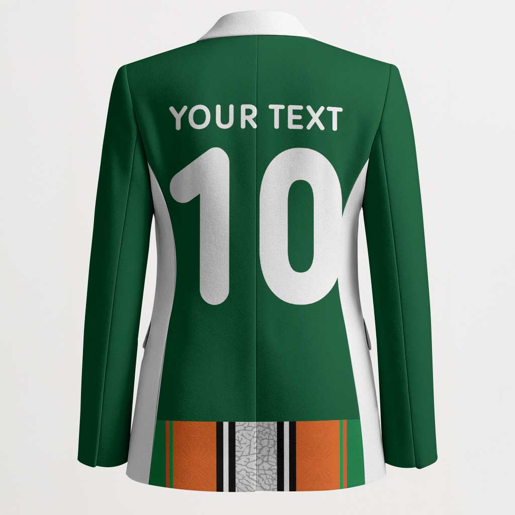 Custom Ivory Coast National Football Blazer Les Elephants-Striped Sport Style - Wonder Print Shop