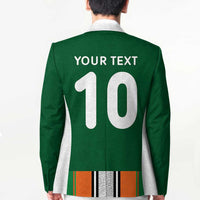 Custom Ivory Coast National Football Blazer Les Elephants-Striped Sport Style - Wonder Print Shop