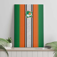 Ivory Coast National Football Canvas Wall Art Les Elephants-Striped Sport Style - Wonder Print Shop