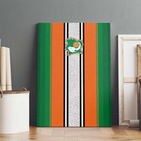 Ivory Coast National Football Canvas Wall Art Les Elephants-Striped Sport Style - Wonder Print Shop