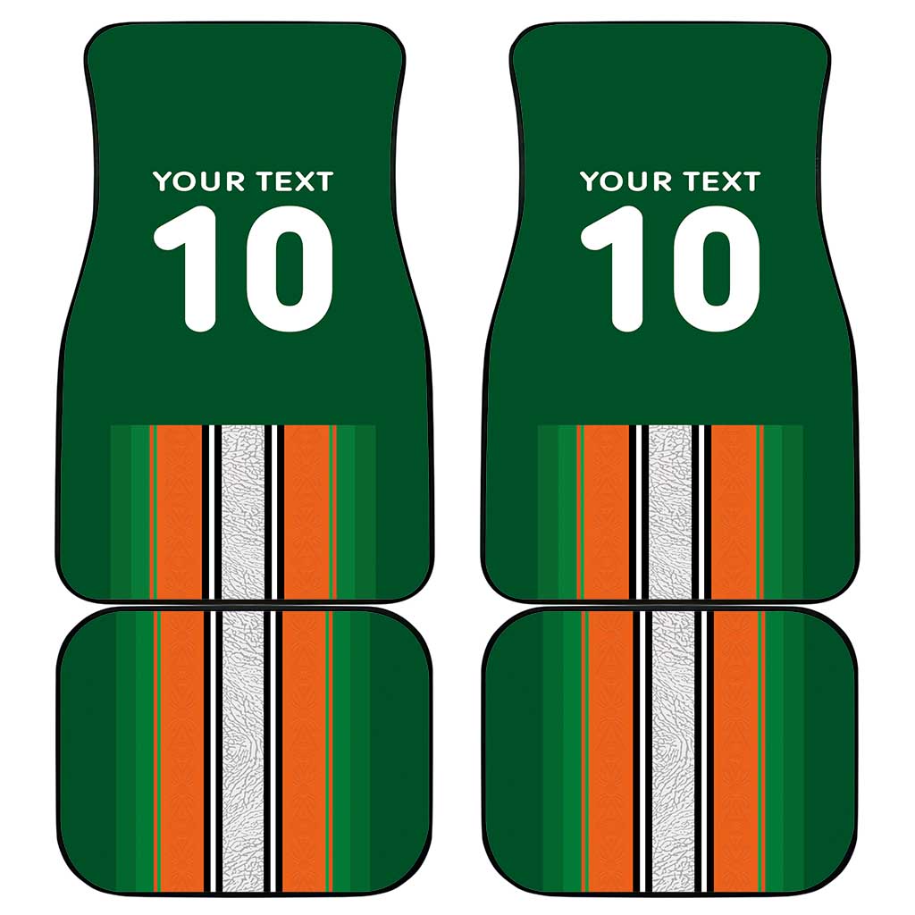 Custom Ivory Coast National Football Car Mats Les Elephants-Striped Sport Style - Wonder Print Shop