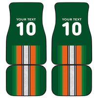 Custom Ivory Coast National Football Car Mats Les Elephants-Striped Sport Style - Wonder Print Shop
