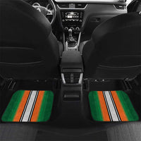 Custom Ivory Coast National Football Car Mats Les Elephants-Striped Sport Style - Wonder Print Shop
