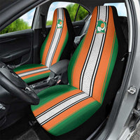Ivory Coast National Football Car Seat Cover Les Elephants-Striped Sport Style - Wonder Print Shop