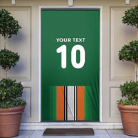 Custom Ivory Coast National Football Door Cover Les Elephants-Striped Sport Style - Wonder Print Shop