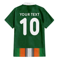 Custom Ivory Coast National Football Family Matching Long Sleeve Bodycon Dress and Hawaiian Shirt Les Elephants-Striped Sport Style - Wonder Print Shop