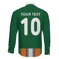 Custom Ivory Coast National Football Family Matching Off Shoulder Maxi Dress and Hawaiian Shirt Les Elephants-Striped Sport Style - Wonder Print Shop
