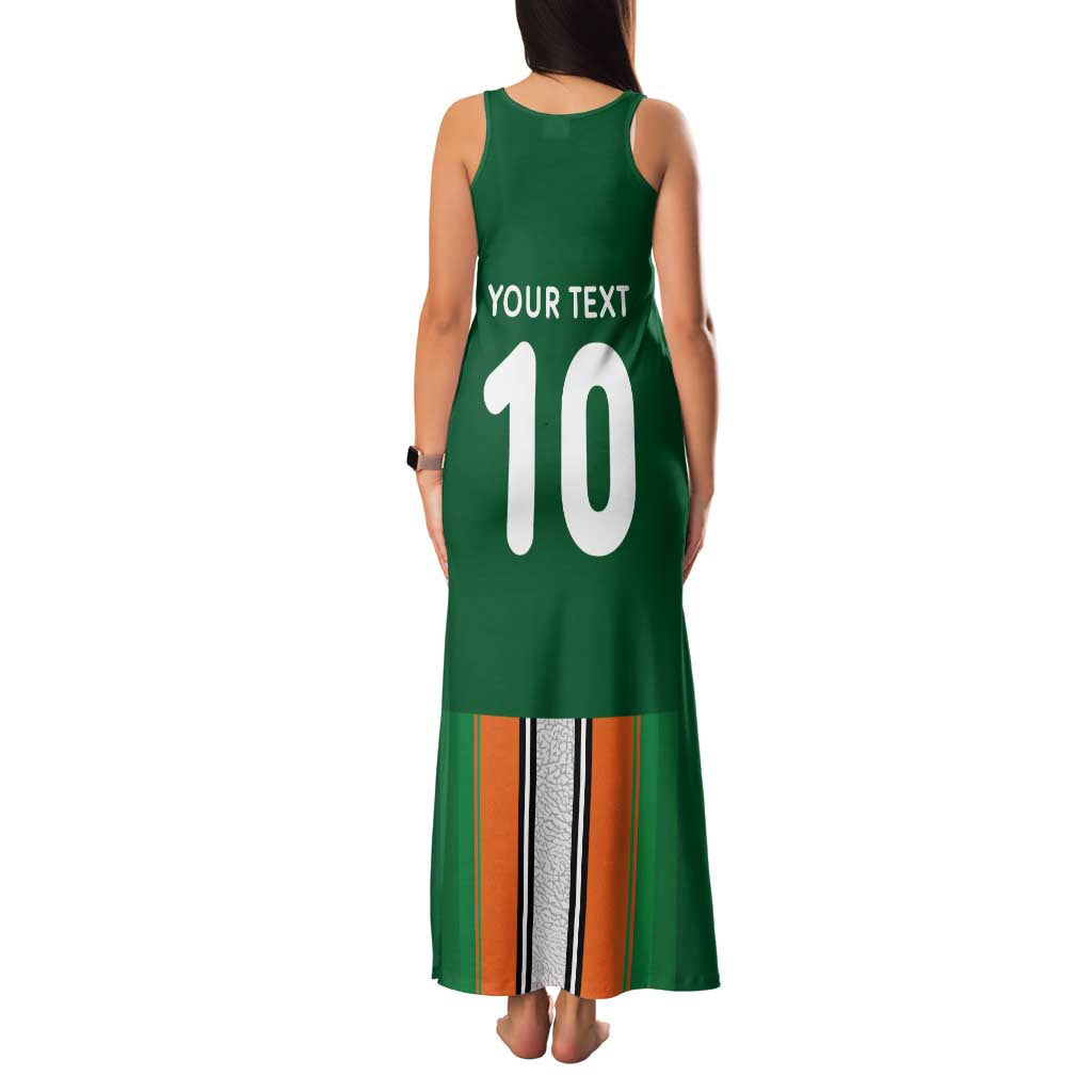 Custom Ivory Coast National Football Family Matching Tank Maxi Dress and Hawaiian Shirt Les Elephants-Striped Sport Style - Wonder Print Shop