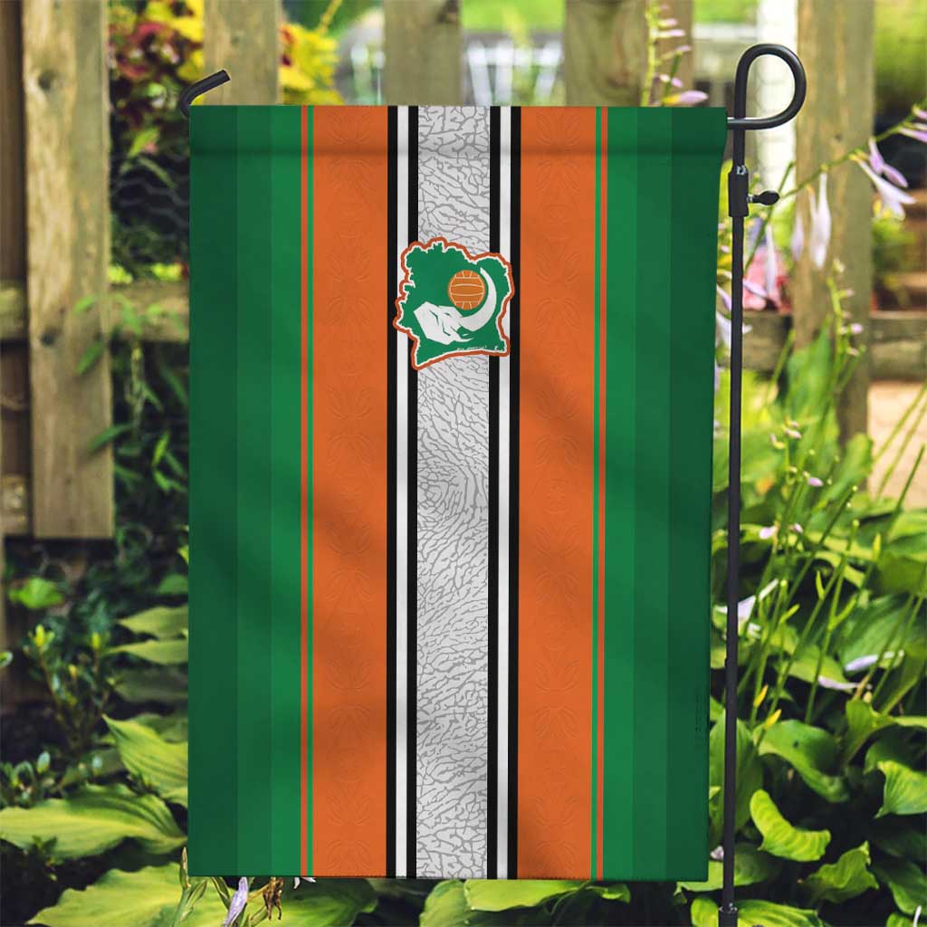 Ivory Coast National Football Garden Flag Les Elephants-Striped Sport Style - Wonder Print Shop