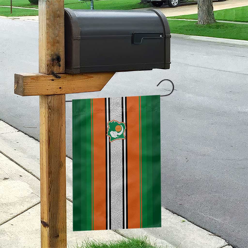 Ivory Coast National Football Garden Flag Les Elephants-Striped Sport Style - Wonder Print Shop