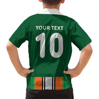 Custom Ivory Coast National Football Hawaiian Shirt Les Elephants-Striped Sport Style - Wonder Print Shop