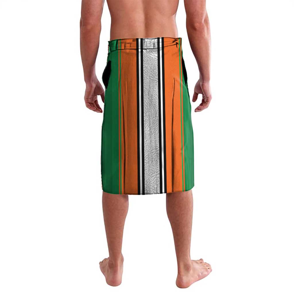 Custom Ivory Coast National Football Lavalava Les Elephants-Striped Sport Style - Wonder Print Shop