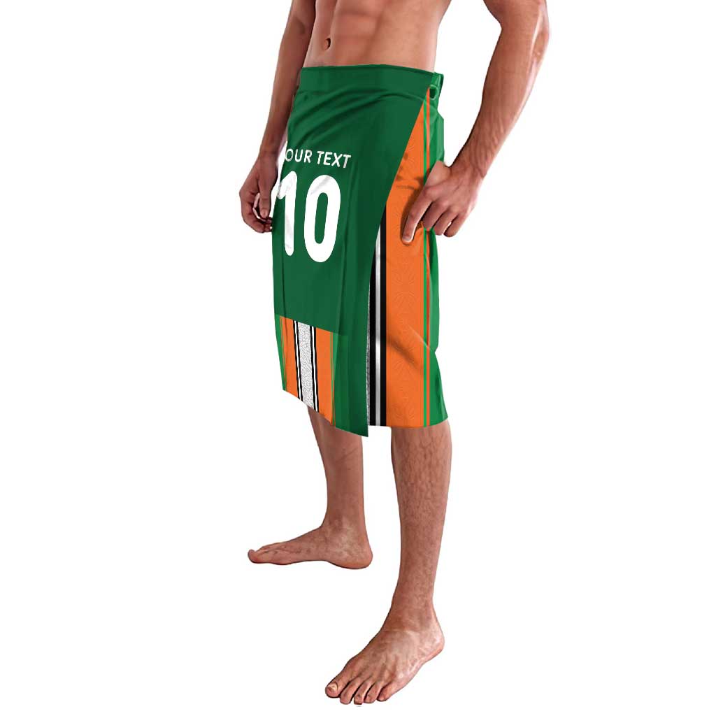 Custom Ivory Coast National Football Lavalava Les Elephants-Striped Sport Style - Wonder Print Shop