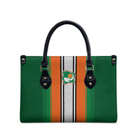 Ivory Coast National Football Leather Bag Les Elephants-Striped Sport Style - Wonder Print Shop