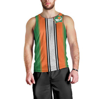 Custom Ivory Coast National Football Men Tank Top Les Elephants-Striped Sport Style - Wonder Print Shop