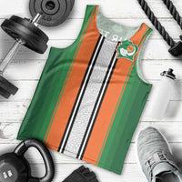 Custom Ivory Coast National Football Men Tank Top Les Elephants-Striped Sport Style - Wonder Print Shop