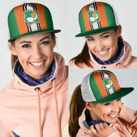 Ivory Coast National Football Mesh Trucker Cap Les Elephants-Striped Sport Style - Wonder Print Shop