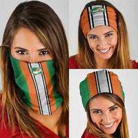 Ivory Coast National Football Neck Gaiter Les Elephants-Striped Sport Style - Wonder Print Shop