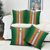 Ivory Coast National Football Pillow Cover Les Elephants-Striped Sport Style - Wonder Print Shop