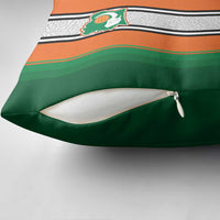 Ivory Coast National Football Pillow Cover Les Elephants-Striped Sport Style - Wonder Print Shop