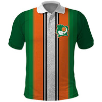 Custom Ivory Coast National Football Polo Shirt Les Elephants-Striped Sport Style - Wonder Print Shop