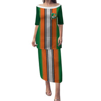Custom Ivory Coast National Football Puletasi Les Elephants-Striped Sport Style - Wonder Print Shop