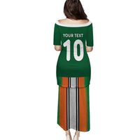 Custom Ivory Coast National Football Puletasi Les Elephants-Striped Sport Style - Wonder Print Shop