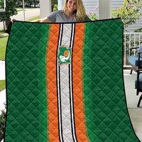 Ivory Coast National Football Quilt Les Elephants-Striped Sport Style - Wonder Print Shop