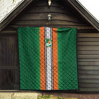 Ivory Coast National Football Quilt Les Elephants-Striped Sport Style - Wonder Print Shop