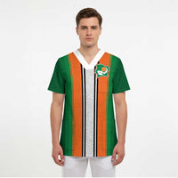 Custom Ivory Coast National Football Scrub Top Les Elephants-Striped Sport Style - Wonder Print Shop