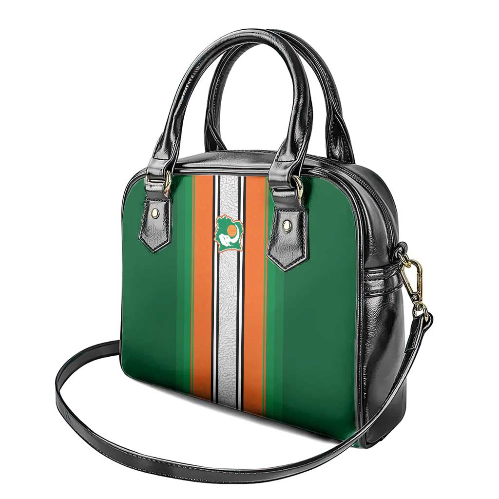Ivory Coast National Football Shoulder Handbag Les Elephants-Striped Sport Style - Wonder Print Shop