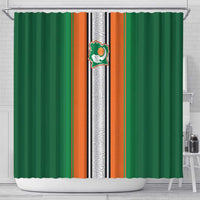 Ivory Coast National Football Shower Curtain Les Elephants-Striped Sport Style - Wonder Print Shop