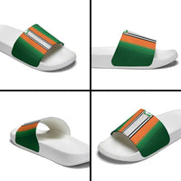 Ivory Coast National Football Slide Sandals Les Elephants-Striped Sport Style - Wonder Print Shop