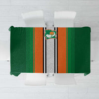 Ivory Coast National Football Tablecloth Les Elephants-Striped Sport Style - Wonder Print Shop