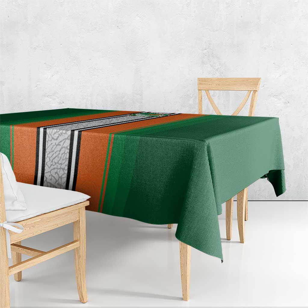 Ivory Coast National Football Tablecloth Les Elephants-Striped Sport Style - Wonder Print Shop