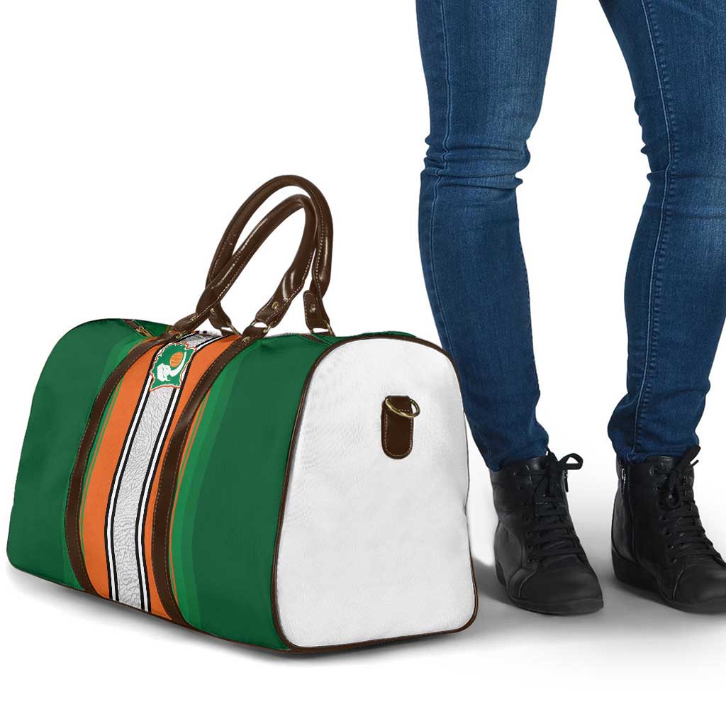 Ivory Coast National Football Travel Bag Les Elephants-Striped Sport Style - Wonder Print Shop