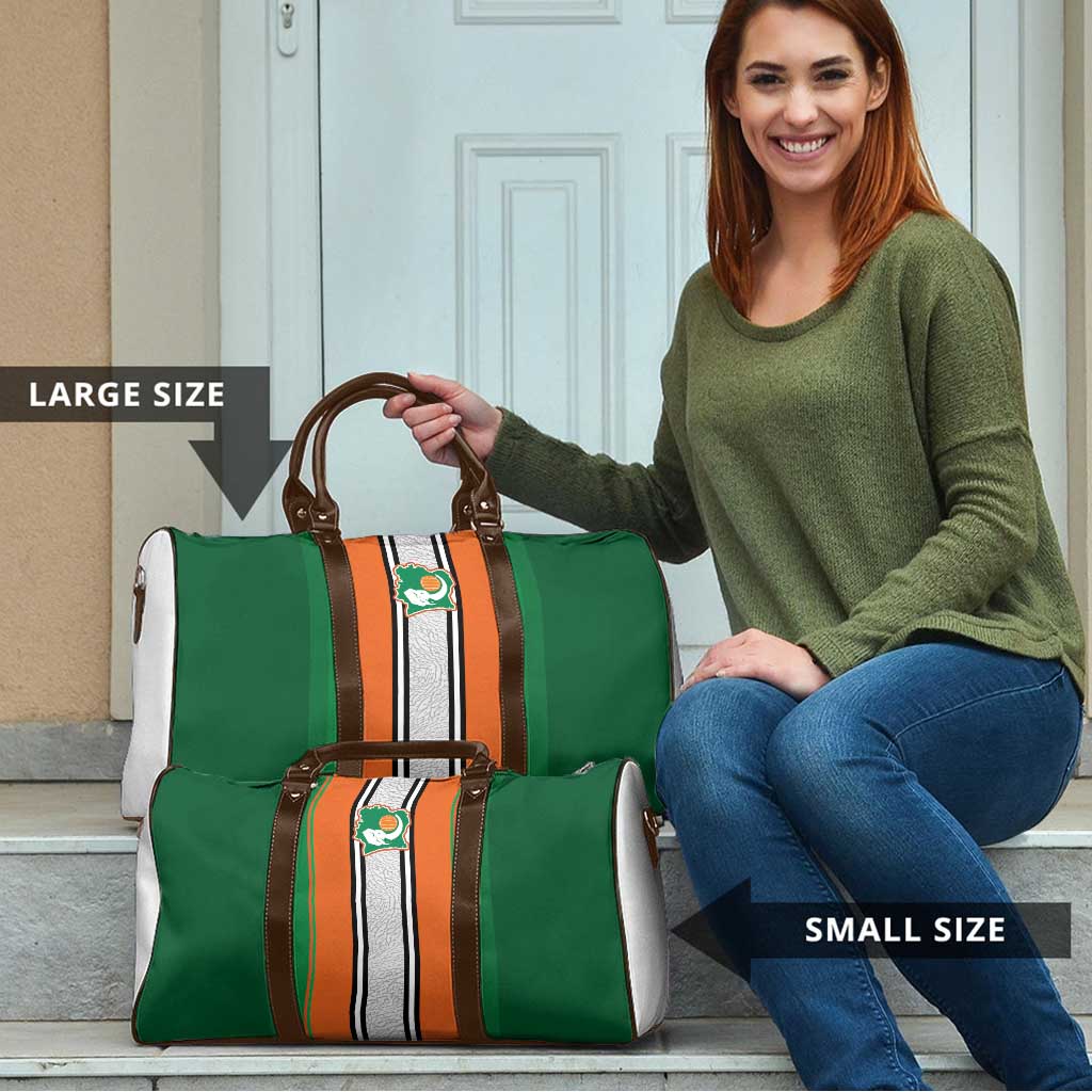 Ivory Coast National Football Travel Bag Les Elephants-Striped Sport Style - Wonder Print Shop