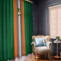 Ivory Coast National Football Window Curtain Les Elephants-Striped Sport Style - Wonder Print Shop