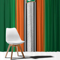 Ivory Coast National Football Window Curtain Les Elephants-Striped Sport Style - Wonder Print Shop