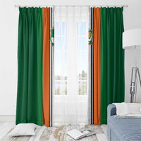 Ivory Coast National Football Window Curtain Les Elephants-Striped Sport Style - Wonder Print Shop